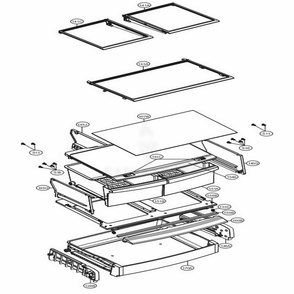 Refrigerator Parts Diagram and Parts List for LDC24370ST ASTCNA1 LG Refrigerator