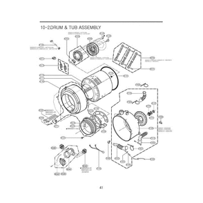 Section 1 Diagram and Parts List for WM1832CW ABWEEUS LG Washer