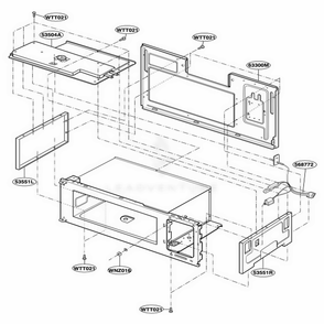 Interior Parts 2 Diagram and Parts List for KHMC107EBLO BKEKAD LG Range