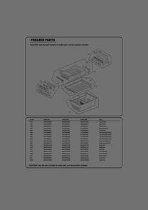 Freezer Parts Diagram and Parts List for GR-J318LSTM ASTCSE1 LG Refrigerator