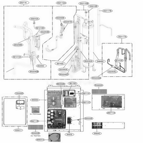 Main Diagram and Parts List for ARUN072DT3 AWGBLUS LG Air Conditioner