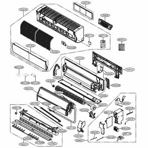 Sb Chassis Diagram and Parts List for ARNU093SBL4 AMBALUS LG Air Conditioner