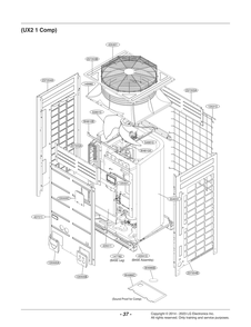Diagram 2 Diagram and Parts List for ARUN072DTE4 AWGBLUS LG Air Conditioner