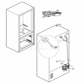 Part Location Diagram of AJU72911119 LG VALVE ASSEMBLY,WATER