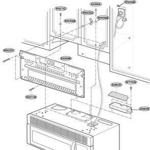Installation Parts Diagram and Parts List for MH7130XEZ1 A1EWRP LG Range