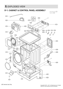 Carton Box Diagram and Parts List for FH399RYN ABWEEUS LG Washer