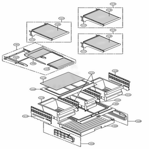 Part Location Diagram of AHT36706720 LG SHELF ASSEMBLY,REFRIGERA
