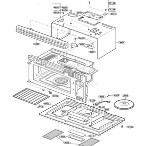 Part Location Diagram of 3530W0A044C LG GRILLE,VENT