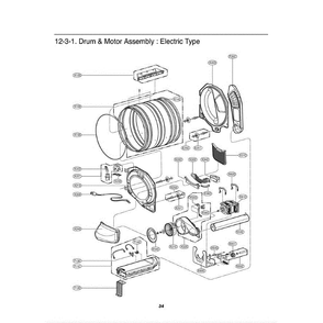 Section 2 Diagram and Parts List for DLE0442G APGEEUS LG Dryer