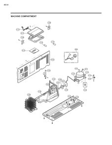Machine Compartment Diagram and Parts List for GM-L267NSDL ASTCNA2 LG Refrigerator