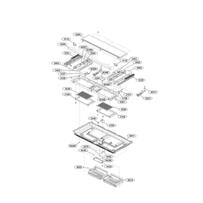 Base Plate Diagram and Parts List for LMH2235ST 00 LG Microwave Oven Combo