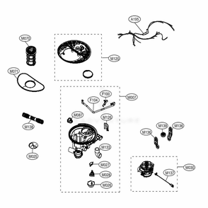 Sump Assembly Diagram and Parts List for LDT7808BM ABMESNA LG Dishwasher