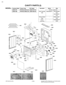 Cavity Parts Diagram and Parts List for FR475ALS ABDLLGA LG Range