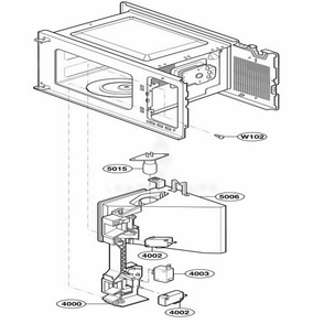 Latch Board Parts 1 Diagram and Parts List for 62463 CS1ESEA LG Wall Oven