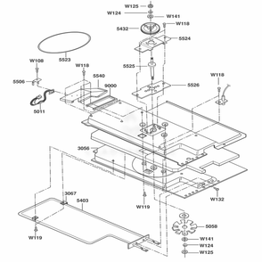 Plate Chamber Assembly Parts Diagram and Parts List for DOTRC11B ABKEDOM LG Wall Oven