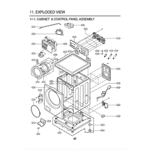 Section 3 Diagram and Parts List for WM3988HWA ABWEEUS LG Washer
