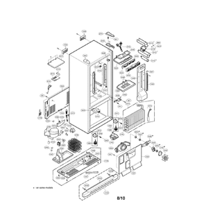 Part Location Diagram of 3550JJ1039D LG Cover,Hinge