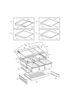 Refrigerator  Parts Diagram and Parts List for LFXS30766S 01 LG Refrigerator