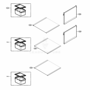 Main 2 Diagram and Parts List for LMNS14420V ANSCNA0 LG Refrigerator