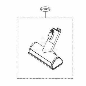 Power Punch Nozzle Diagram and Parts List for A908VMR BVWELGA LG Upright Vacuum