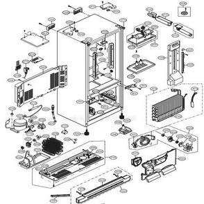 Part Location Diagram of EBR41956106 LG PCB ASSEMBLY