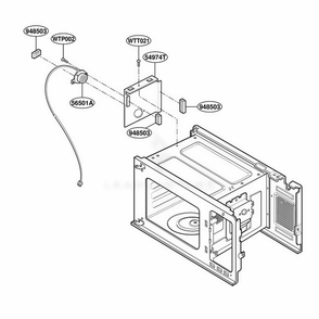 Sensor Parts Diagram and Parts List for YMT3135SHQ M1EWPC LG Range