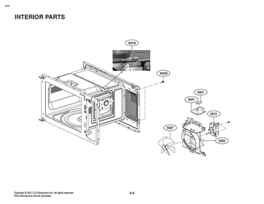 Interior Parts Diagram and Parts List for MSWN1590LD CSAMPLE LG Miscellaneous