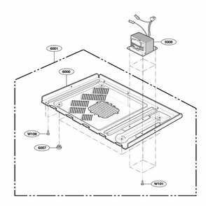 Base Plate Parts Diagram and Parts List for MCDS ASBEBSH LG Range