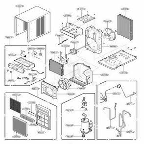 Part Location Diagram of 5238A20016A LG Guide,Air