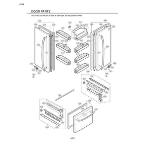 Section 4 Diagram and Parts List for LFC23760SW ASWCLGA LG Refrigerator