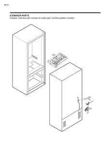 Ice Maker Parts Diagram and Parts List for GM-B228RQFM ABICSE2 LG Refrigerator