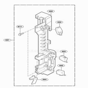 Latch Board Parts Diagram and Parts List for MH6150XLQ AW1EWRP LG Wall Oven