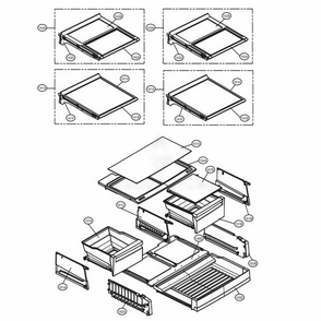 Refrigerator Parts Diagram and Parts List for 74027 ASBCSE0 LG Refrigerator