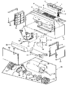 Part Location Diagram of 97010327 Maytag Range hood blower assembly