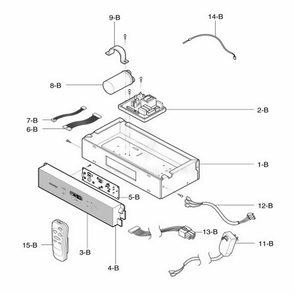Part Location Diagram of 6871A01001C LG PCB Assembly,Main