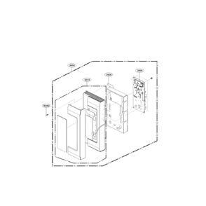 Controller Diagram and Parts List for LMV2031BD 00 LG Microwave