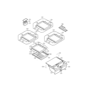Refrigerator Diagram and Parts List for LFC22740TT  LG Refrigerator