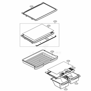 Refrigerator Parts Diagram and Parts List for 79439 AWBCSE5 LG Refrigerator