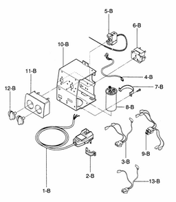 Control Box Assy Diagram and Parts List for 58075119500  Kenmore Air Conditioner