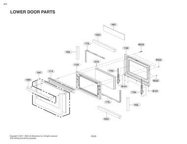 Diagram 3 Diagram and Parts List for FV474PGV ASTELGA LG Range