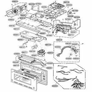 Part Location Diagram of 4681W1A002B LG MOTOR Assembly