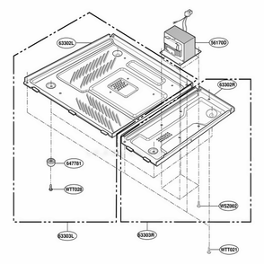 Base Plate Parts Diagram and Parts List for YMT3115SHQ M1EWPC LG Range