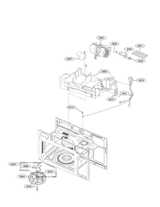Interior Parts Ii Diagram and Parts List for LMV1683ST 00 LG Microwave