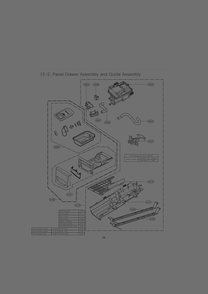 Panel Drawer Assembly And Guide Assembly Diagram and Parts List for RH1377ES ASSEEUS LG Dryer