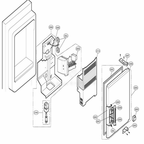 Ice Maker And Ice Bank Parts Diagram and Parts List for 79733 ASTCSER LG Refrigerator