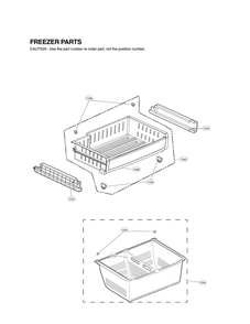 Freezer Parts Diagram and Parts List for LFX25974SW 03 LG Refrigerator