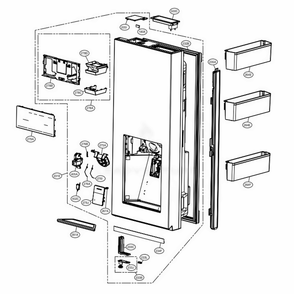 Part Location Diagram of ACQ88074310 LG COVER ASSEMBLY,DISPLAY