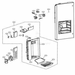 Part Location Diagram of ACQ75432194 LG COVER ASSEMBLY,DISPLAY