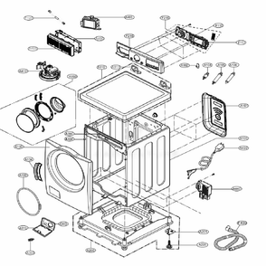 Part Location Diagram of AEM74772904 LG HOSE ASSEMBLY,DRAIN
