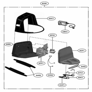 Charger Assembly Diagram and Parts List for CR5765GD AMGELGA LG Canister Vacuum